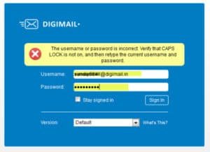 Digimail Login CSC Digimail Password reset mail.digimail.in
