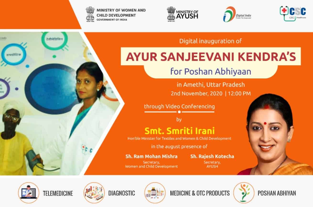 CSC Ayur Sanjeevani Kendra,s For Poshan Abhiyaan