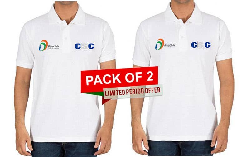 CSC Collar T Shirt Pack of 2 vle society