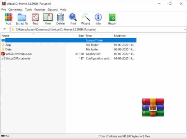 Winrar best zip files exract software for csc vle