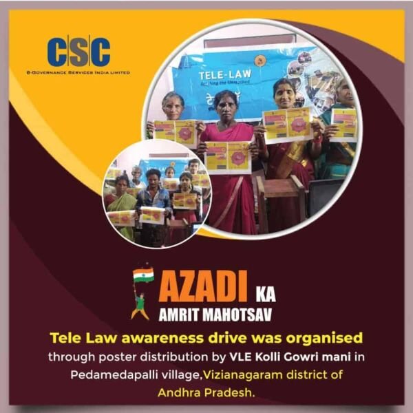 CSC Awareness Program was organized through poster distribution by VLE