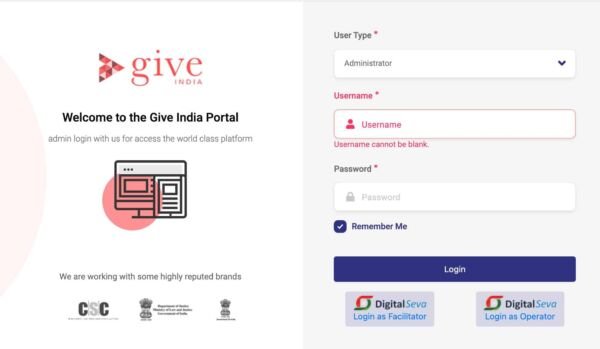 csc give india project login